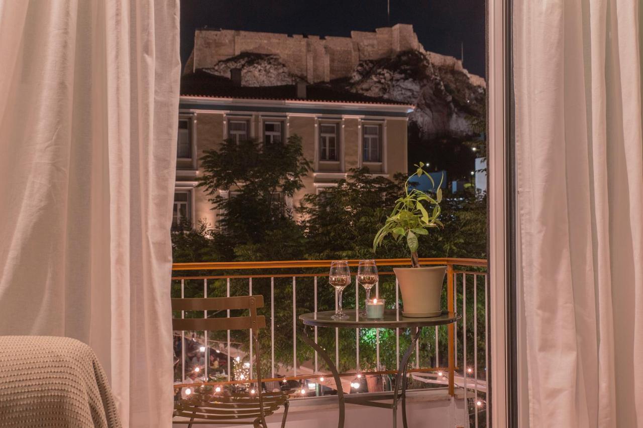 Ferienwohnung Acropolis View-Living Stone Amethyst Athen Exterior foto